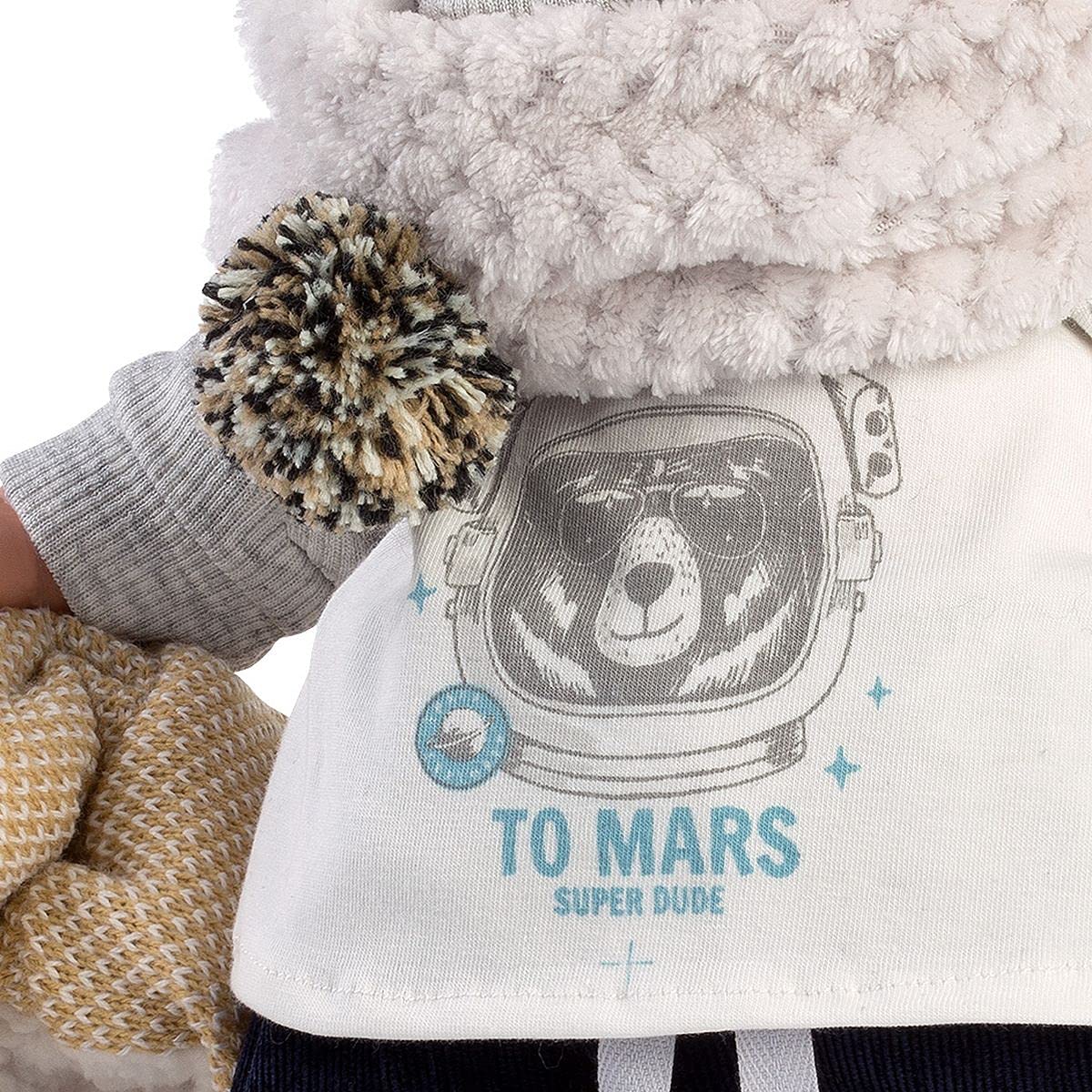 Лялька Llorens Enzo з блакитними очима, малюк з м'яким тілом, хлопчик у модному вбранні та з пустушкою, 42 см, фото №2