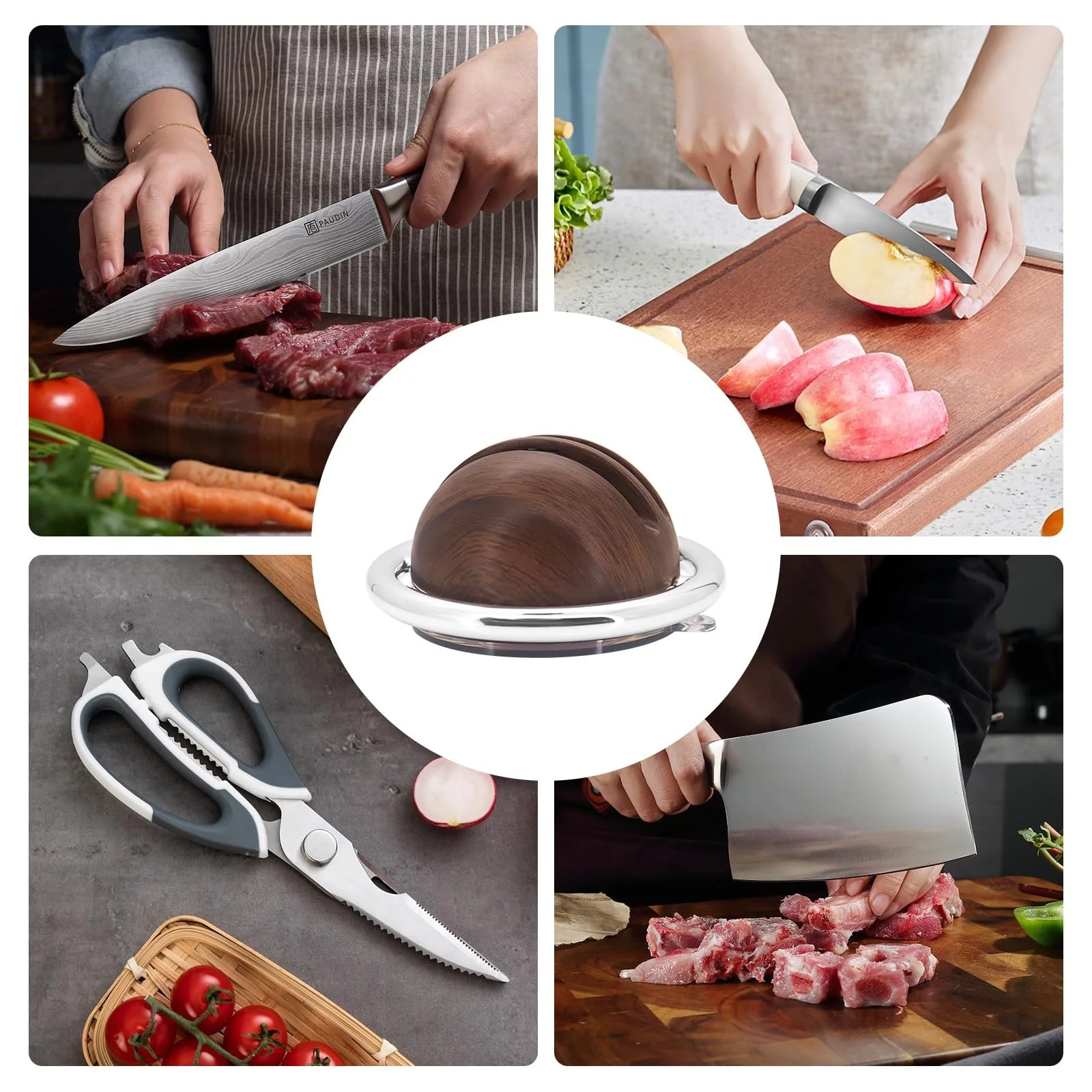 Точило для ножів Planet Knife Sharpener подвійна на присосці, фото №7 Точило для ножів Planet Knife Sharpener подвійна на присосці, фото №7