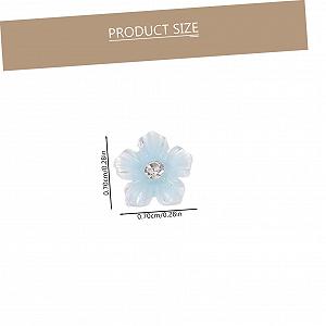 Украшения для ногтей 3D Цветы с блестящими камнями, 2 шт synthetic.ua - Фото 1