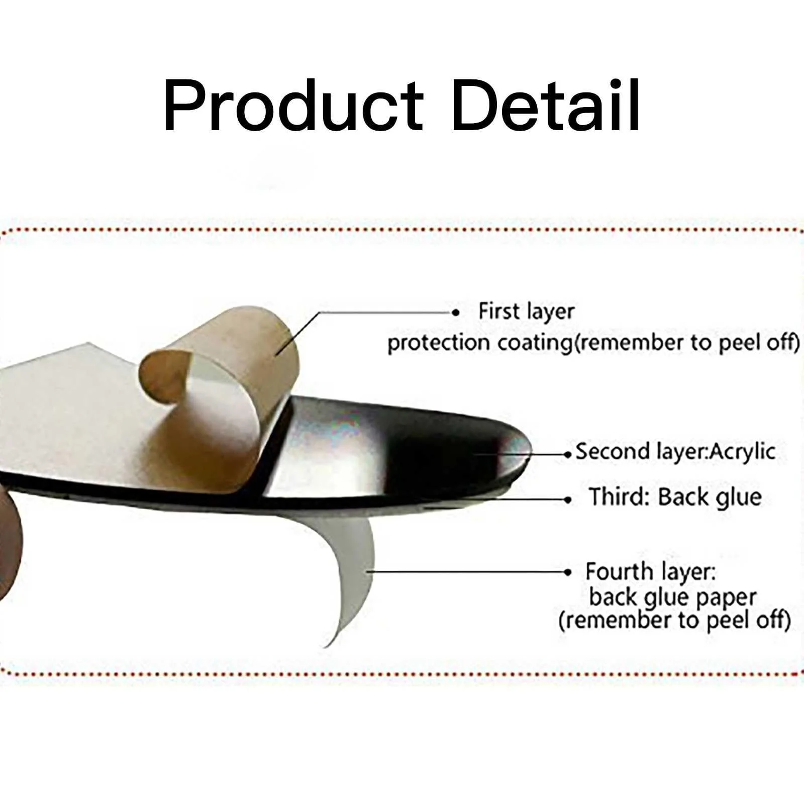 Наклейка на стіну 3D Дерево з 35 фоторамками Акрилова 2 мм, фото №6