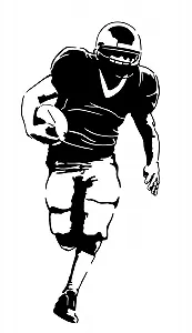 Наклейка на стіну #186 Американський футбол synthetic.ua - Фото 1