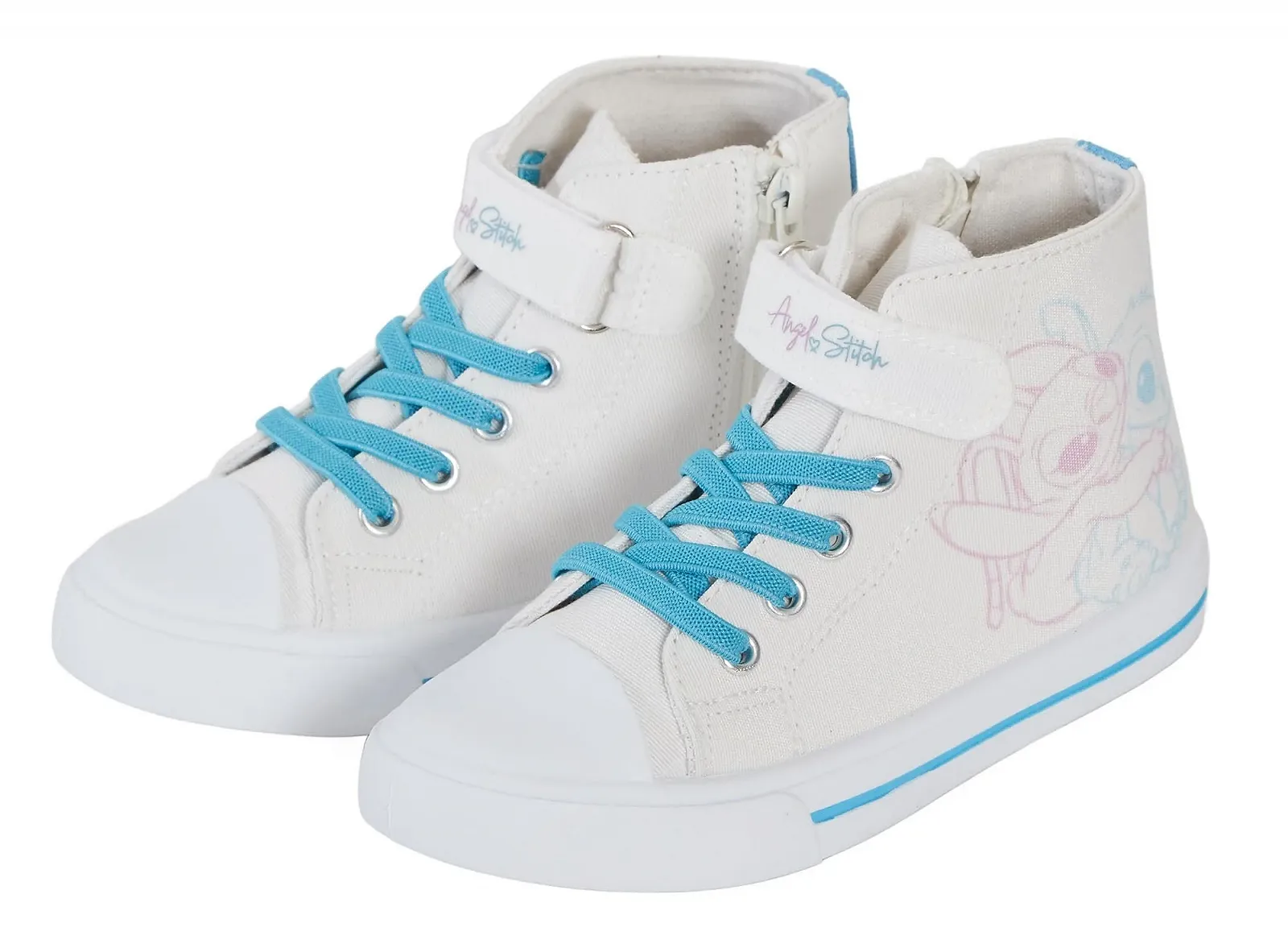 Кеды Disney Stitch Hi Top для девочек Stitch & Angel на молнии, фото №3