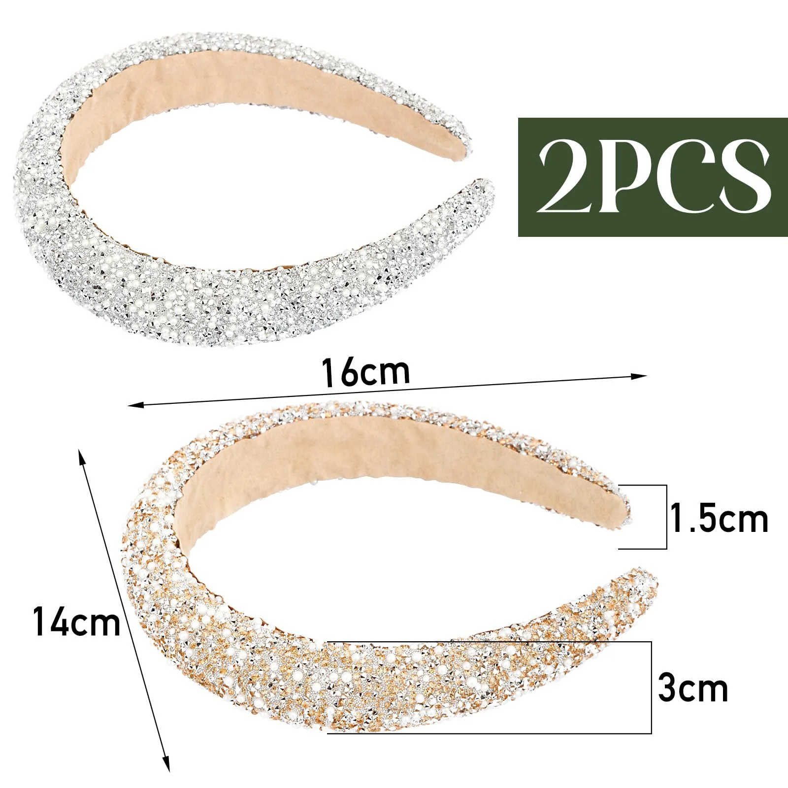 Обруч з блискітками для волосся, фото №2