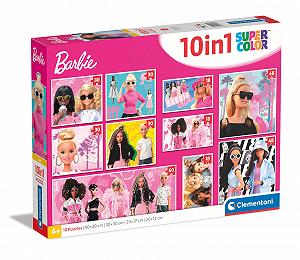 Пазл Clementoni Barbie 20282 10 в 1 3 x 18, 4 x 30, 2 x 48, 1 x 60 элементов от 4 лет - Фото 1