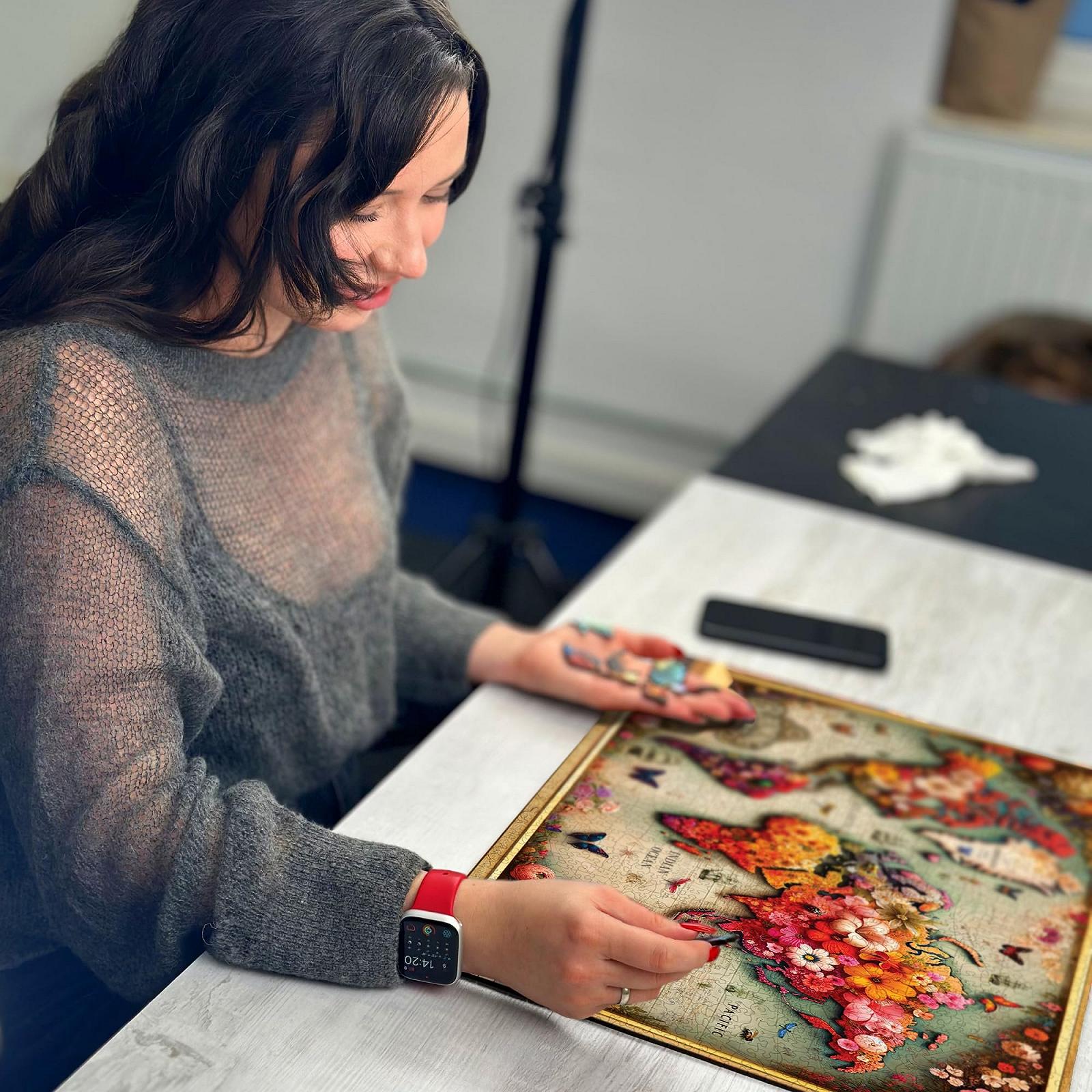 Дерев'яний пазл WOODEN.CITY Colourful Card 1000 елементів 54 x 39,4 см, фото №5