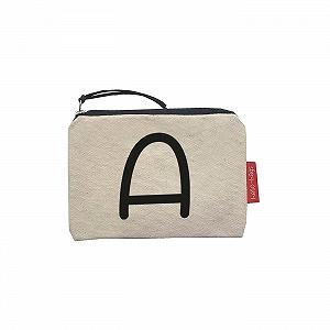 Гаманець/маленька сумка hello-bags з блискавкою, підкладкою та внутрішньою кишенею A Ecru/Black - Фото 1