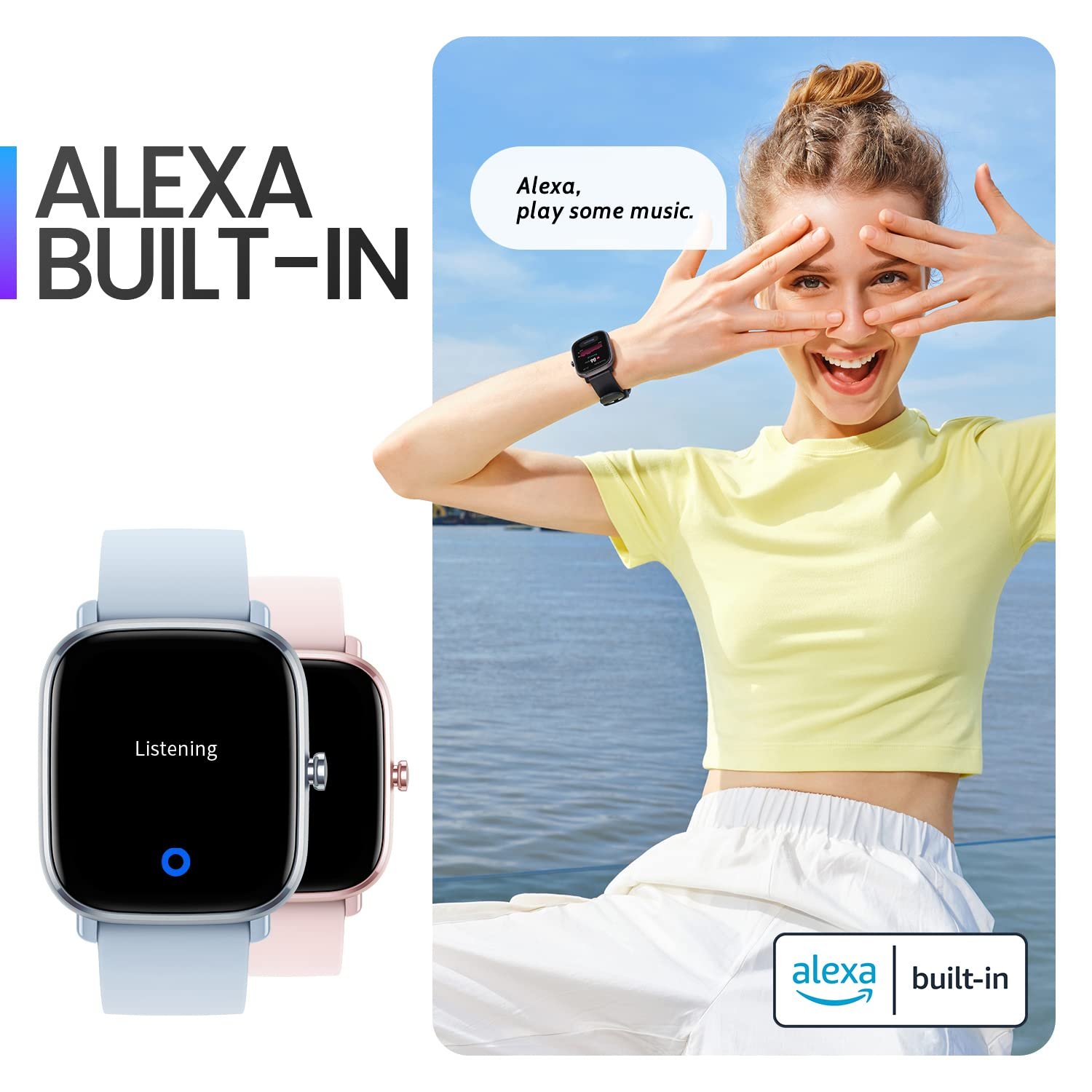 Смарт-часы Amazfit GTS 2 Mini GPS Activity Tracker 1.55 дюйма, 70 спортивных режимов, фото №6