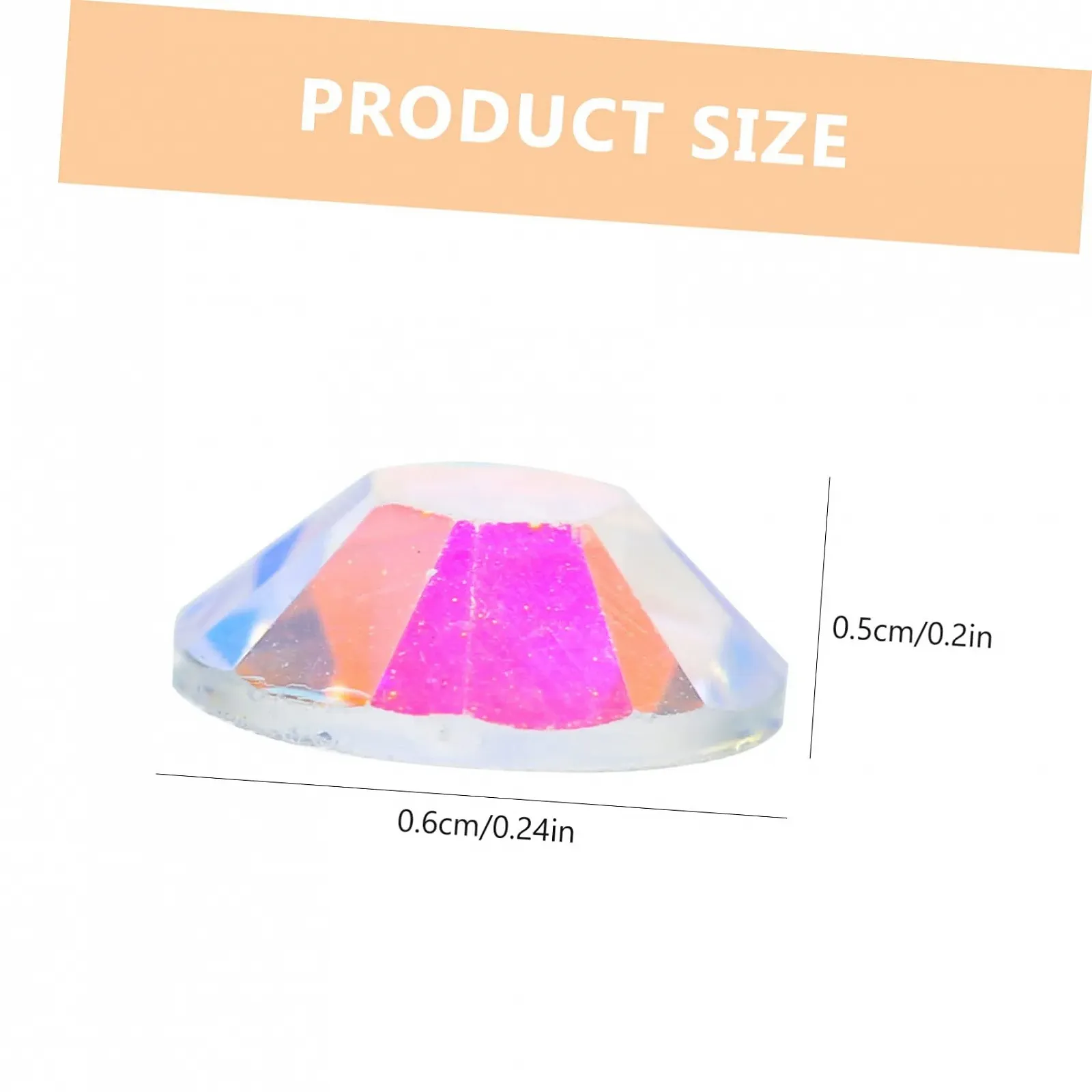 Стрази для нігтів minkissy Resin Flatback Кольорові, фото №3