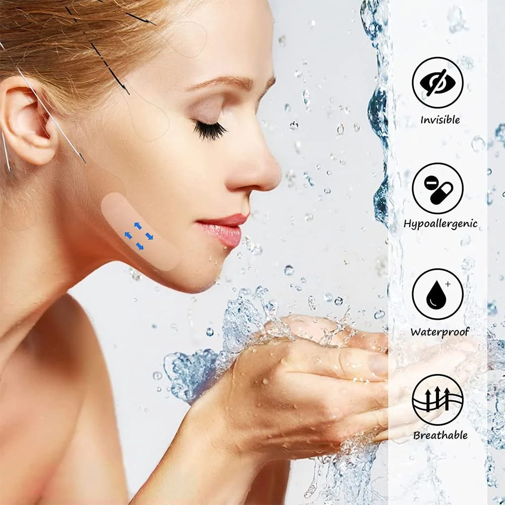 Набір стрічок для підтяжки обличчя 80 шт., наліпки для підтяжки обличчя, фото №2