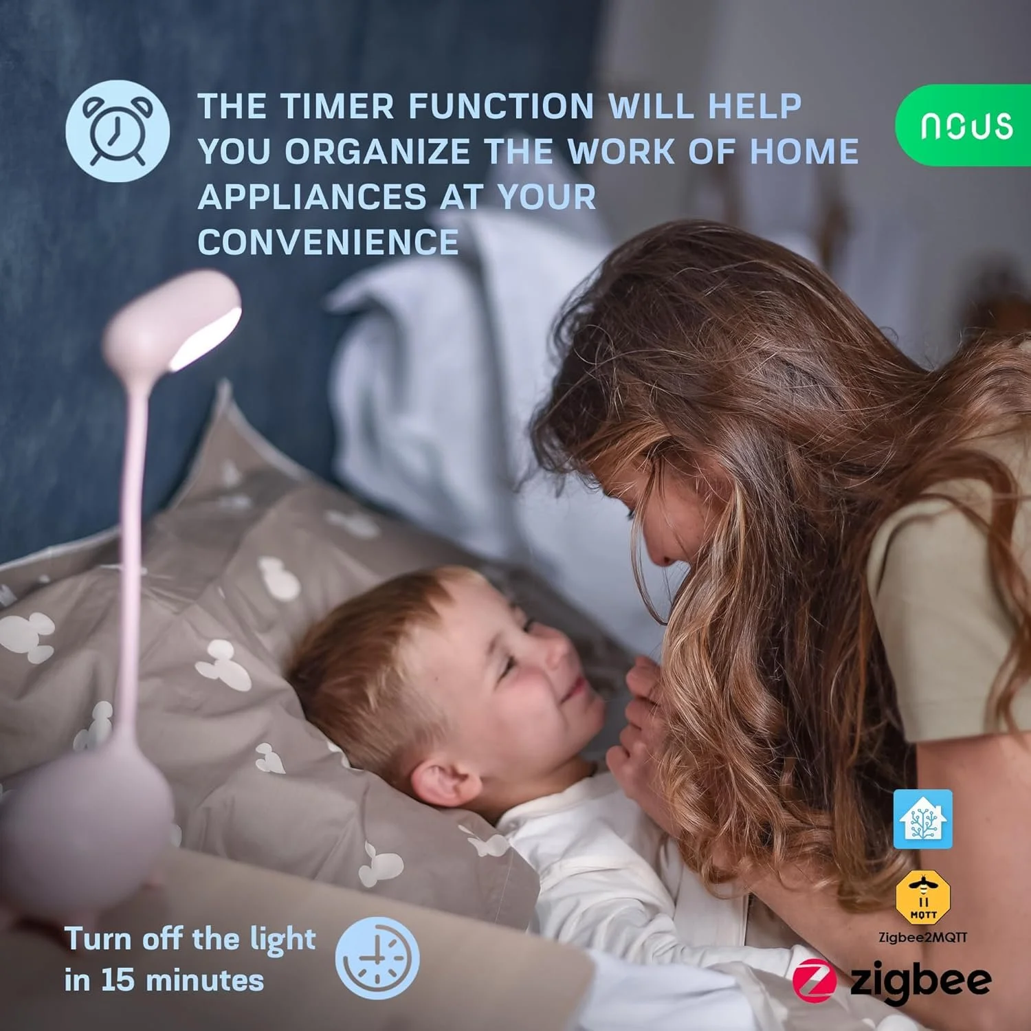 Набір розумних розеток NOUS A1Z ZigBee Socke (4 шт.) Білий, фото №6 Набір розумних розеток NOUS A1Z ZigBee Socke (4 шт.) Білий, фото №6