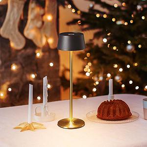 Настільна лампа DAWALIGHT Акумуляторна LED 4000 мАгод 2700 K Чорно-золота - Фото 1