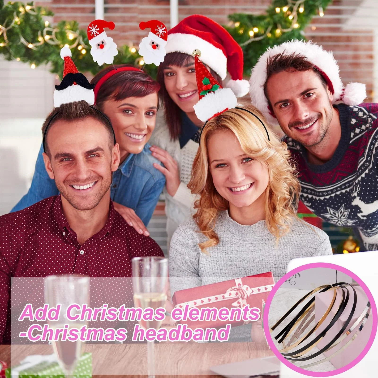 Обруч Металлический 8 x Золотой + 8 x Серебряный + 8 x Черный, фото №7