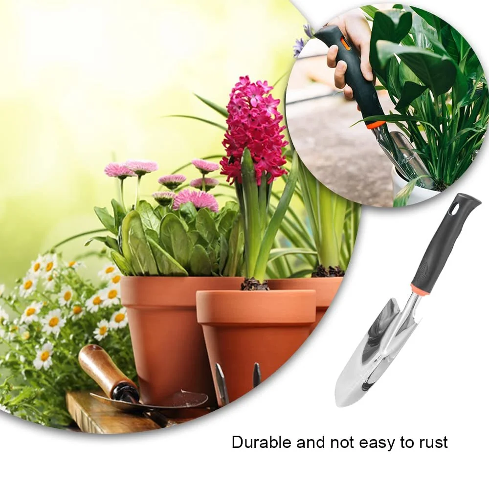 Лопата совкова садовий з нержавіючої сталі, ручний, фото №5