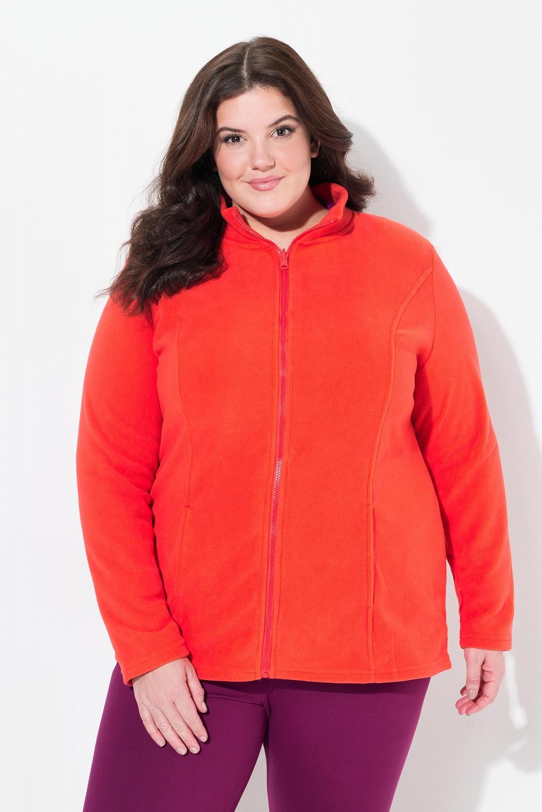 Куртка Ulla Popken Женская модульная система, внутренняя куртка, флисовая куртка со стоячим воротником, фото №5 Куртка Ulla Popken Женская модульная система, внутренняя куртка, флисовая куртка со стоячим воротником, фото №5