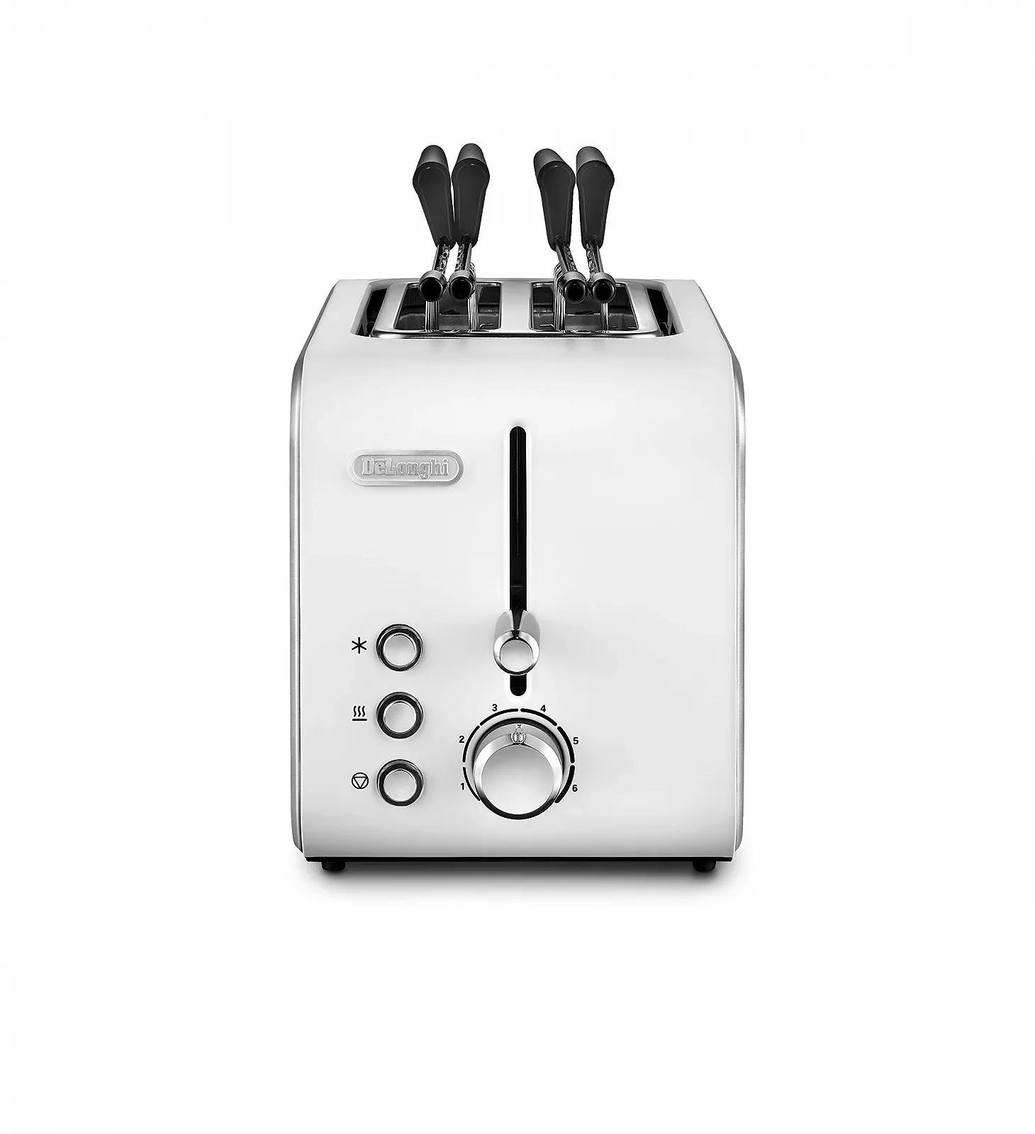 Тостер De'Longhi CTX2203.W, на 2 скибки з щипцями, білий, фото №2