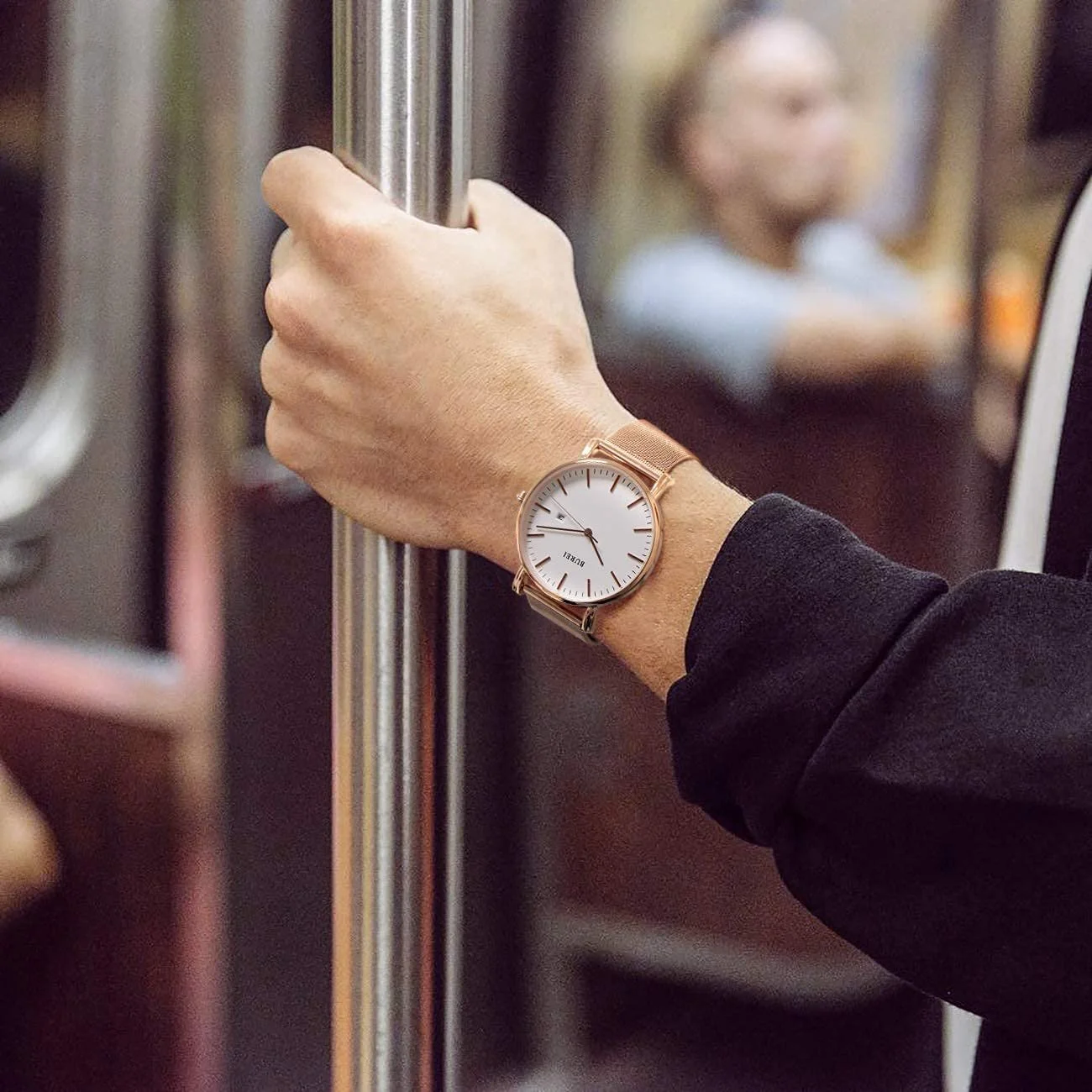 Мужские часы BUREI Стильные Минималистичные Ультратонкие Большой циферблат Дата Ремешок из нержавеющей стали, фото №5 Мужские часы BUREI Стильные Минималистичные Ультратонкие Большой циферблат Дата Ремешок из нержавеющей стали, фото №5