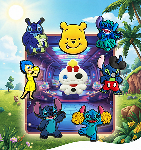 Джибитсы Лило и стич Винни Пух Мыслями наизнанку Дисней 8 шт аксессуары для обуви крокс украшение Dz_161_6 - Фото 1