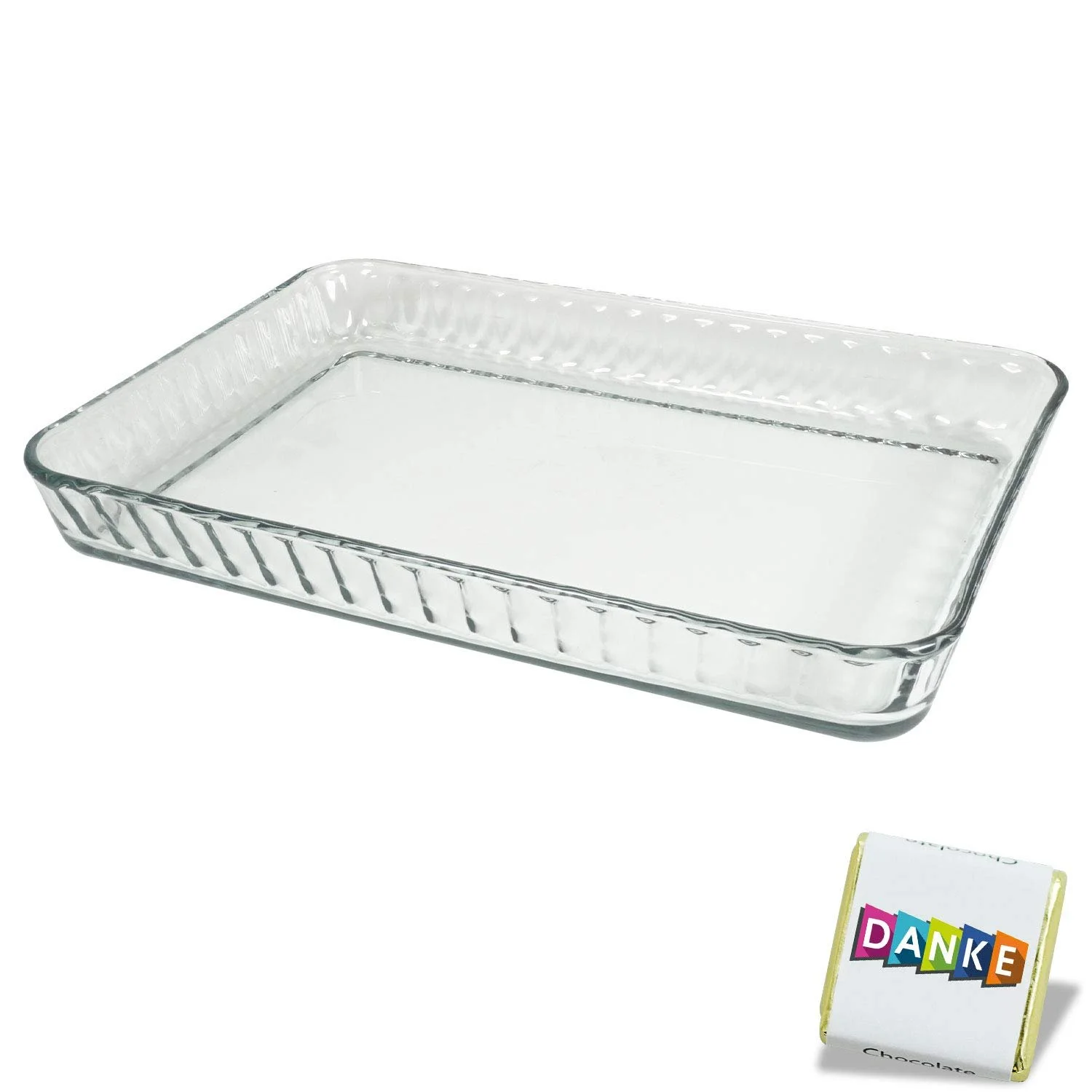 Набір форм для запікання Pasabahce Borcam Скляна квадратна велика, фото №1