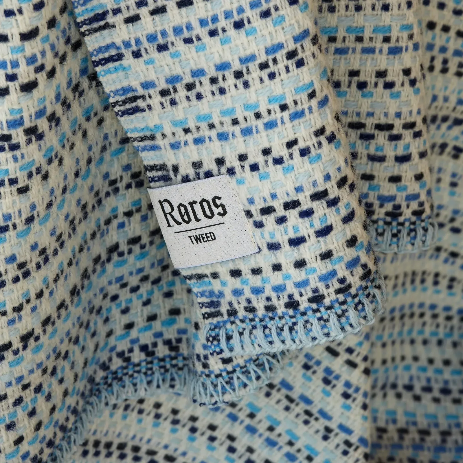 Покривало ROROS TWEED July Вовняна з норвезької овечої вовни Anderssen & Voll 150 x 200 см (6351 Blues), фото №6