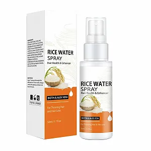 Рисовая вода NAOLVE для роста волос Спрей для роста волос для мужчин и женщин Для более густых, длинных, наполненных и здоровых волос - Фото 1