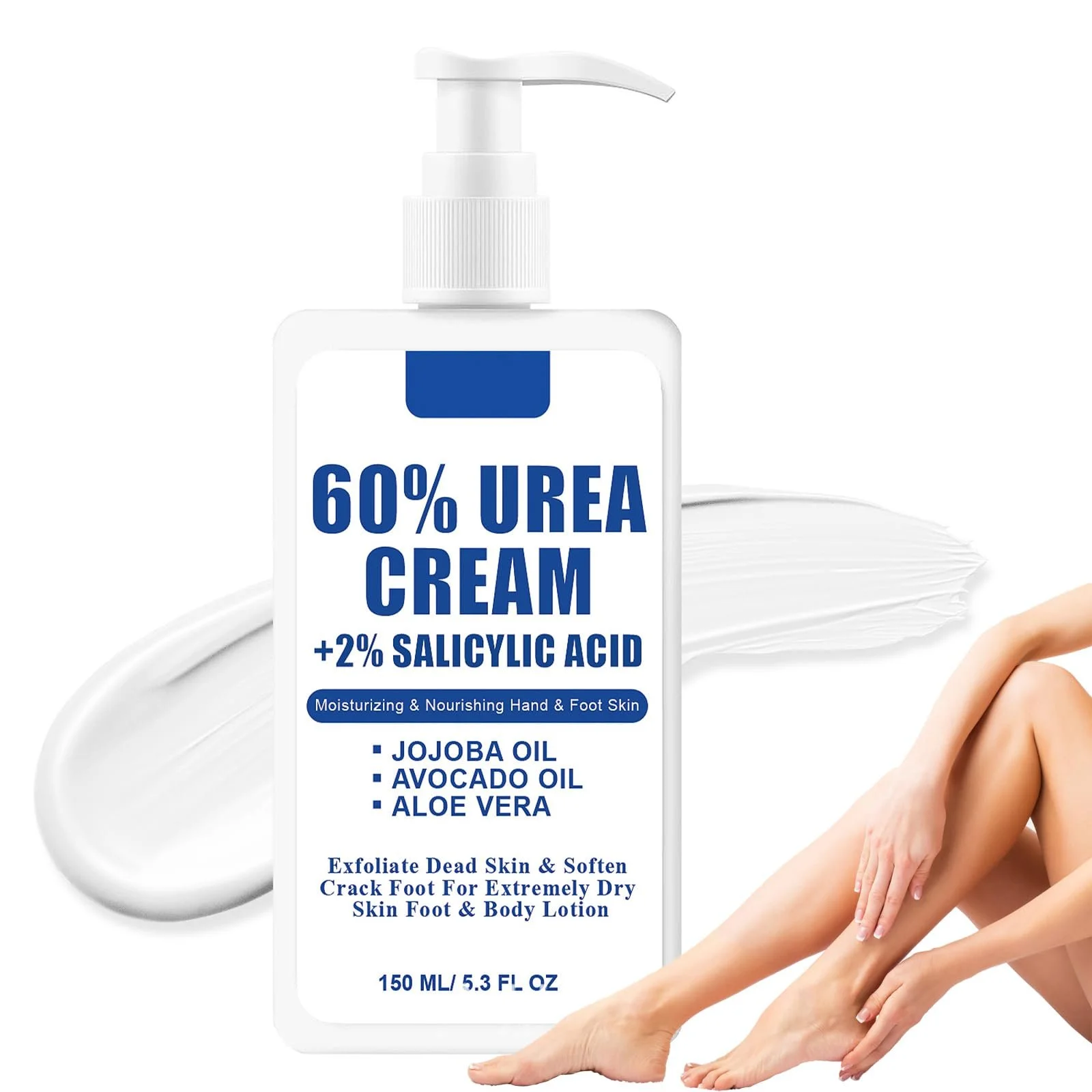 Крем для ног Urea Cream увлажняющий против трещин для очень сухой кожи 150 мл (Белый), фото №1