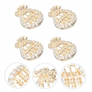 Украшения для ногтей ABOOFAN 4 шт., стразы, изысканное украшение для ногтей, наклейки-шармы для ногтей, аксессуары для подростков, стразы, бриллианты для кошелька, женские synthetic.ua - Фото 1