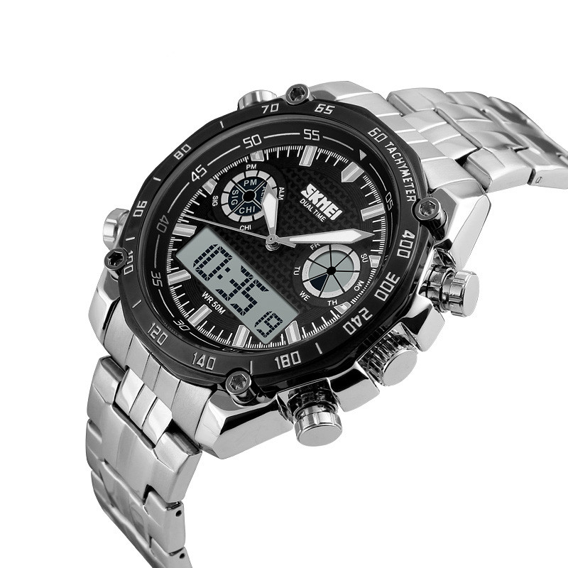 Часы наручные мужские Skmei 1204 Black 1204BK 15898, фото №3