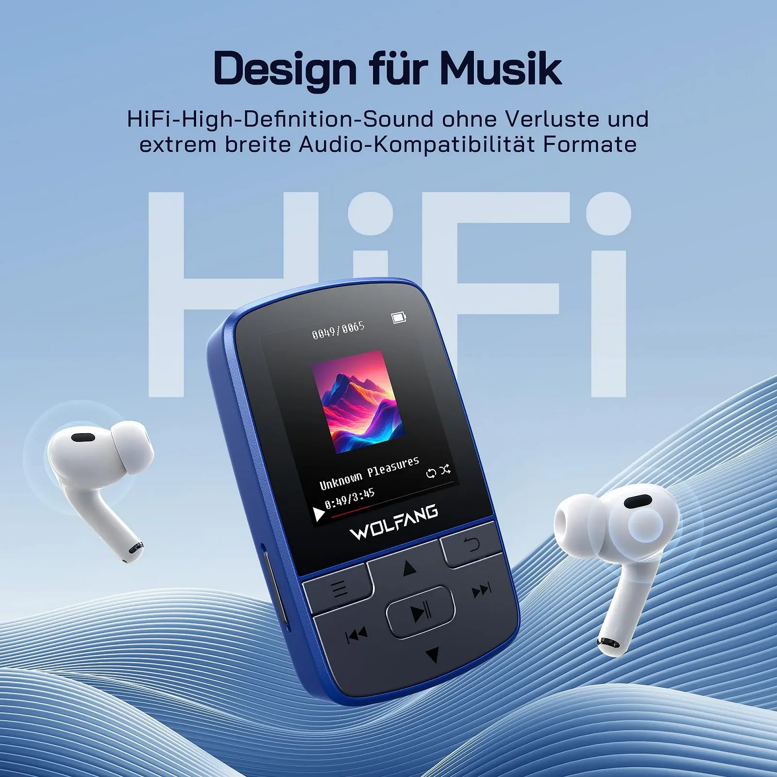 MP3-плеєр WOLFANG WMP01 64 ГБ Bluetooth 5.2, фото №4