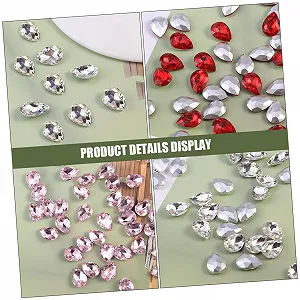 Капельные подвески PLAFOPE 150 шт. Розовые, белые, красные аксессуары для ногтей, блестящие украшения для ногтей, чехлов для смартфонов synthetic.ua - Фото 1