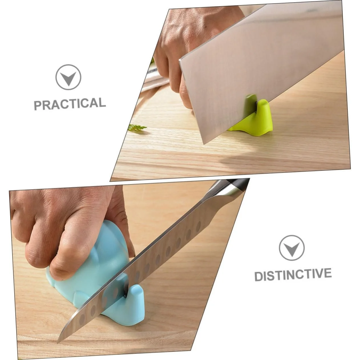 Точилка для ножей 5 наборов цветная пластиковая 3 шт x 5, фото №9