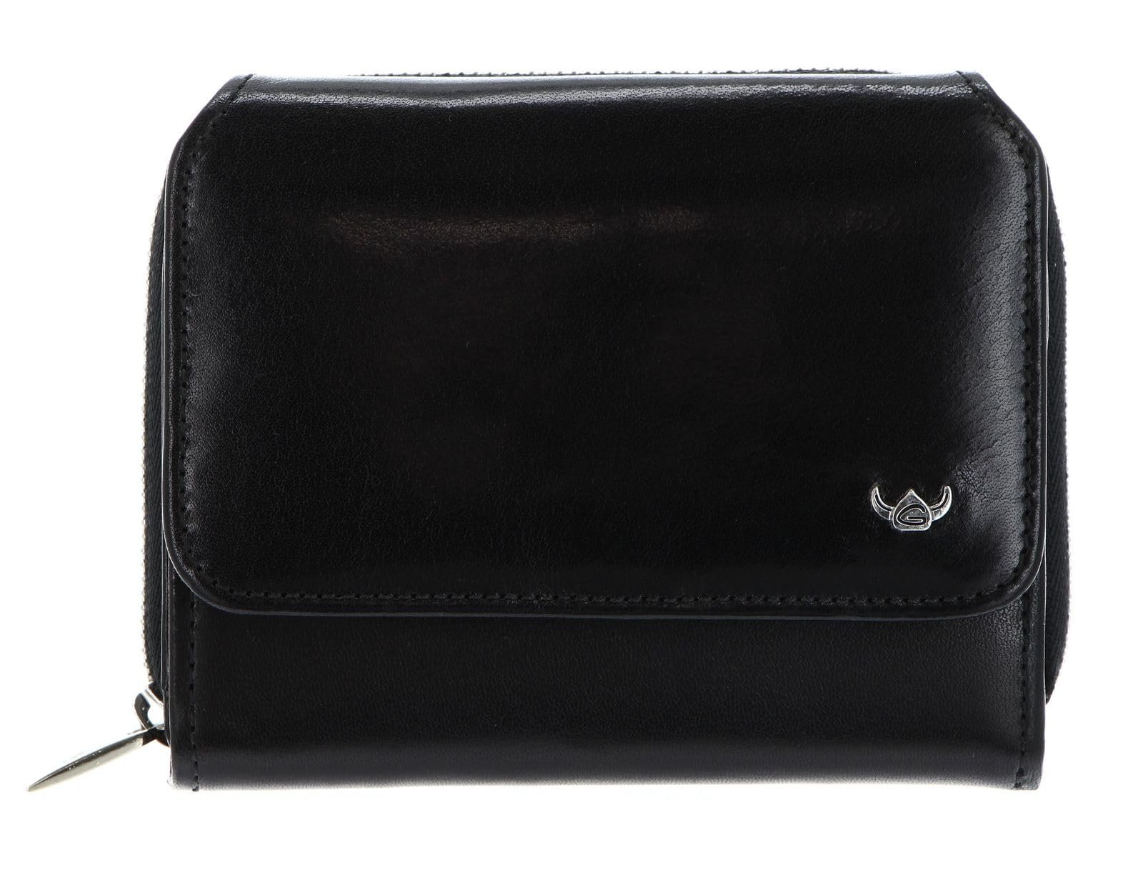 Кошелек с молнией Golden Head Colorado RFID Protect Black, черный, модный, фото №7