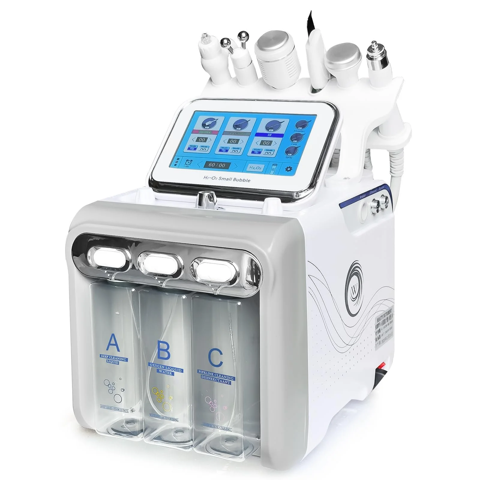 Апарат для догляду за шкірою обличчя Hydrogen Oxygen Skin Care Machine 6 в 1 Aquafacial Device, фото №1