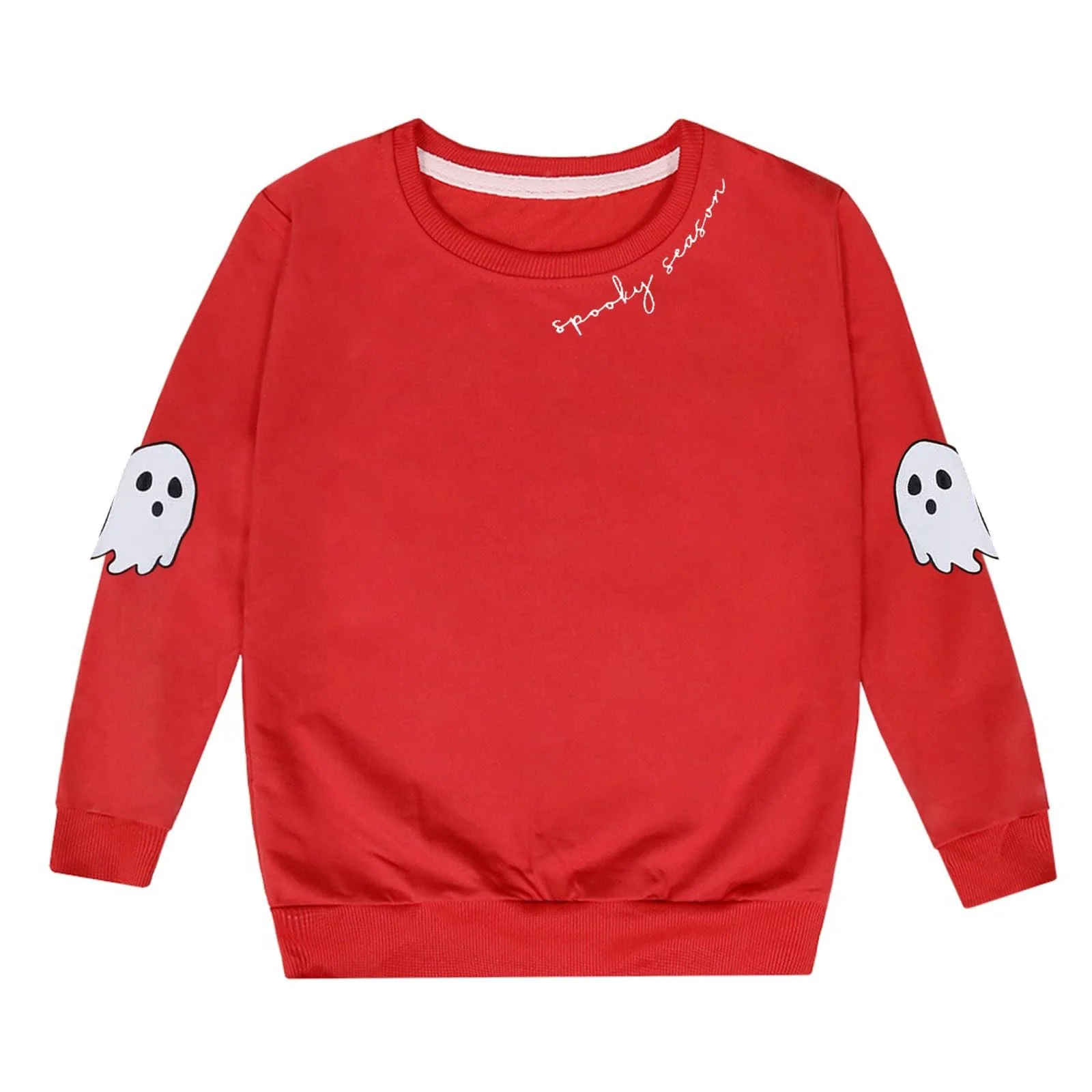 Пуловер для девочек-подростков с принтом на Хэллоуин, мягкая повседневная толстовка для детей, уютная осенне-зимняя одежда для вечеринок, фото №1