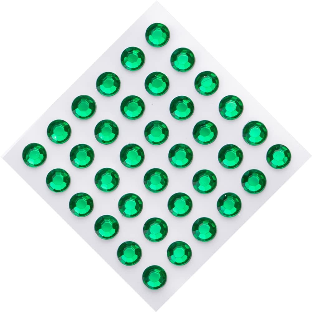 Набор Стразы Блестящие Разноцветные Самоклеящиеся 8 мм, 288 шт, фото №5