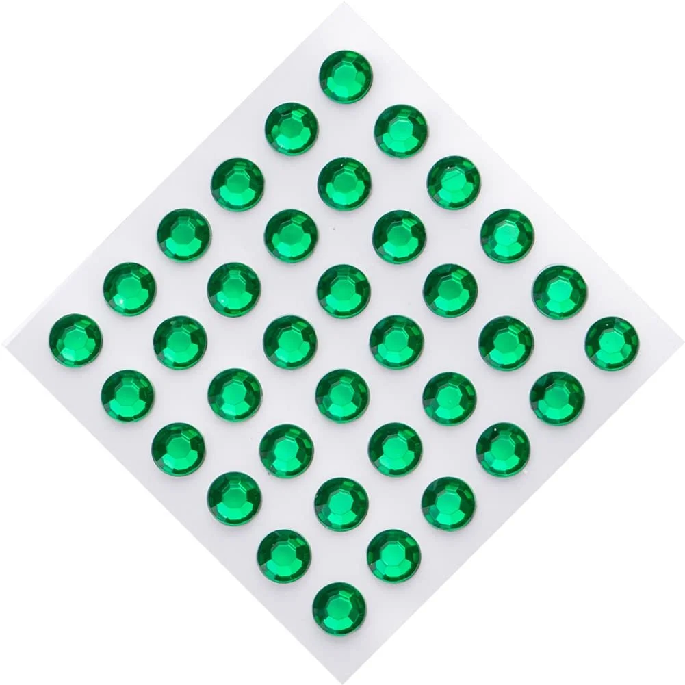 Набір Стрази Блискучі Різнокольорові Самоклеючі 8 мм, 288 шт, фото №5