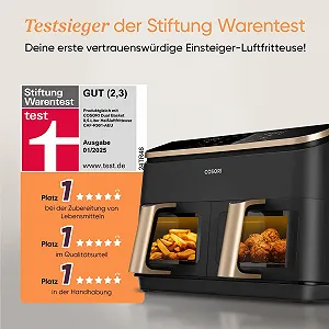 Мультипіч COSORI Dual Zone XXL 8.5 л 6-в-1 з оглядовим вікном та двома камерами ціна на synthetic.ua - Фото 1 Мультипіч COSORI Dual Zone XXL 8.5 л 6-в-1 з оглядовим вікном та двома камерами synthetic.ua - Фото 1