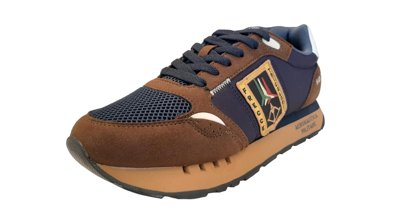 Кроссовки Aeronautica Militare Frecce Tricolori Ecosuede/Nylon Синий/Коричневый U25AR08 242SC292CT3331, фото №5