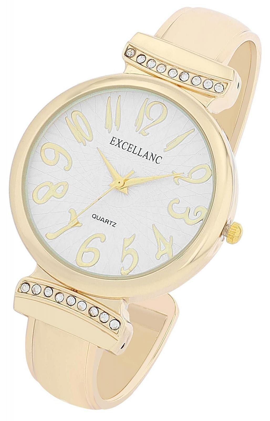 Жіночий годинник Excellanc Металевий браслет-манжета, Легкочитаємі цифри, фото №4