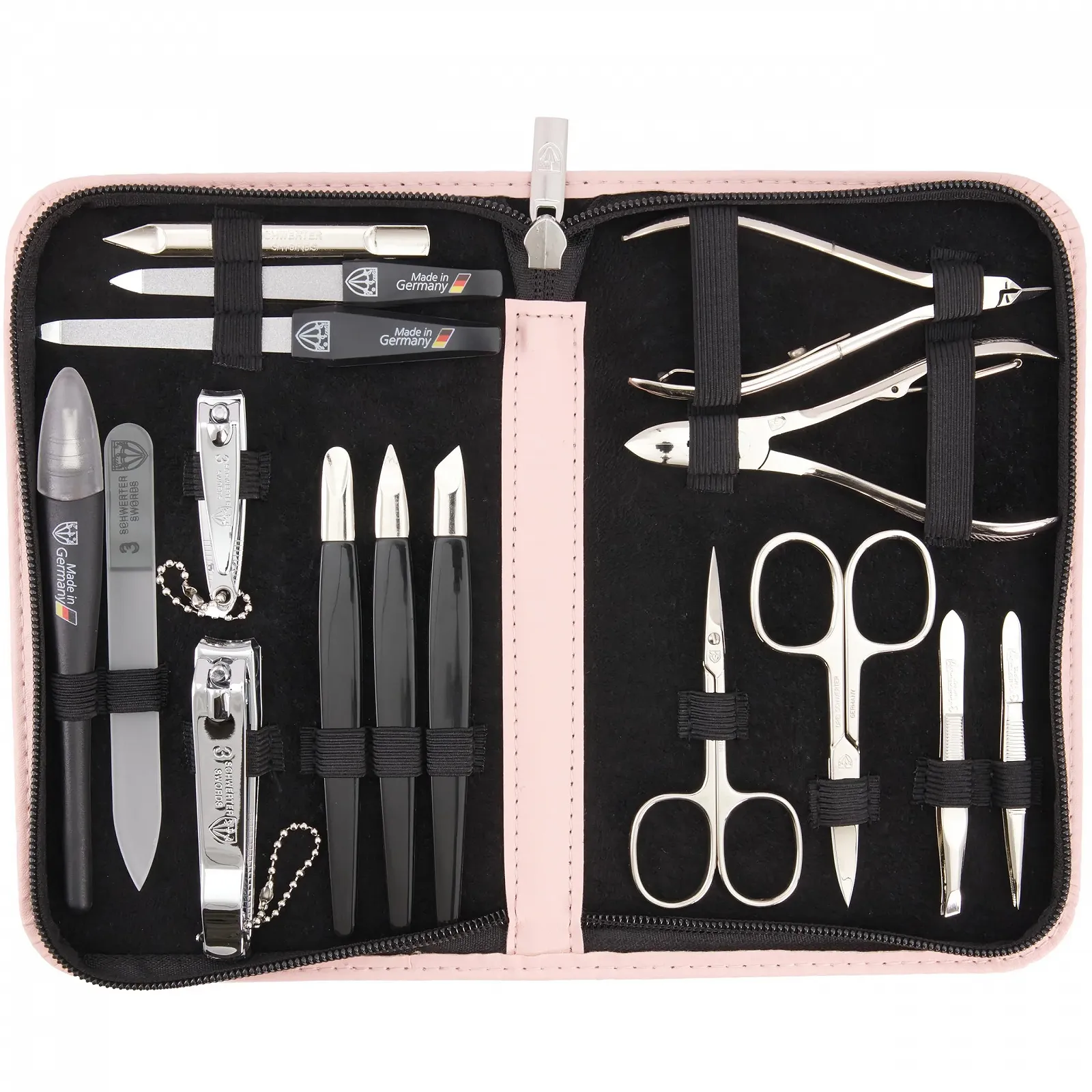 Набір для манікюру та педикюру DREI SCHWERTER Cinisello 16 предметів, рожевий, фото №1 Набір для манікюру та педикюру DREI SCHWERTER Cinisello 16 предметів, рожевий, фото №1