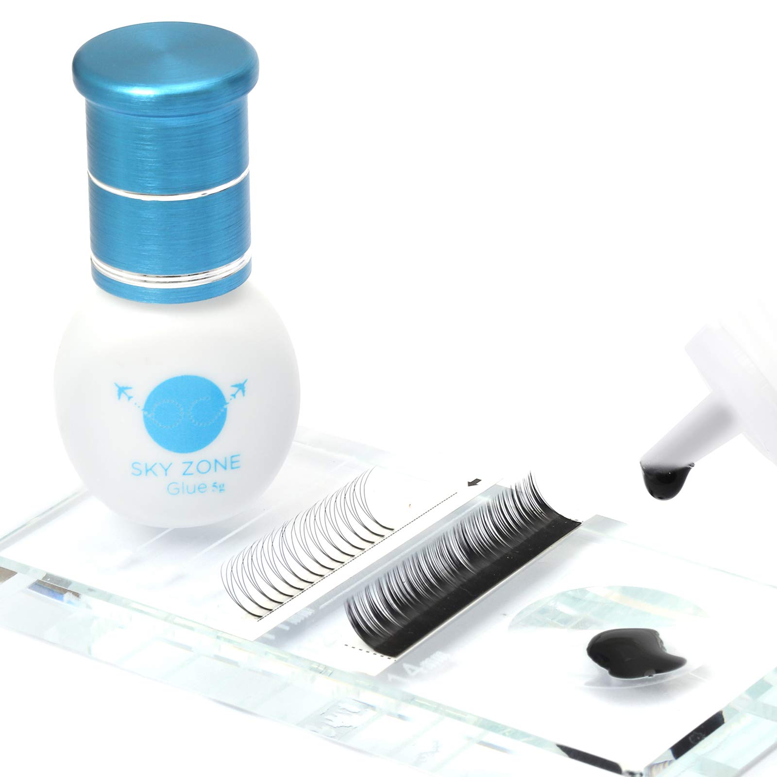 Клей FADLASH Sky Zone для нарощування вій 5 мл Екстра Сильний 1-2 секунди Час висихання Тримання до 6-7 тижнів Професійний Чорний, фото №6