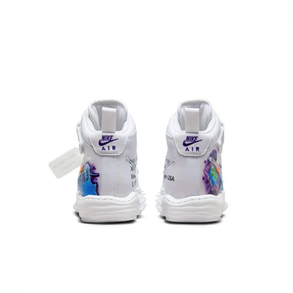 Кросівки NIKE AIR FORCE 1 MID SP OFF-WHITE 40.5, фото №4