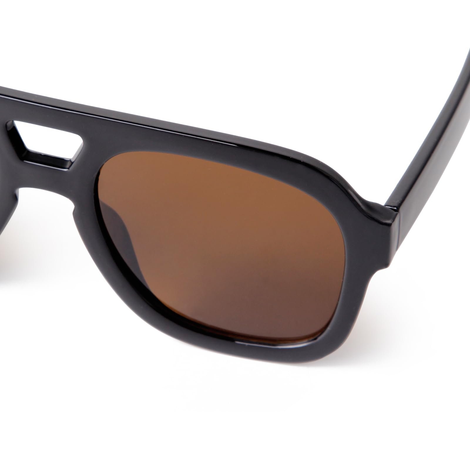 Сонцезахисні окуляри Laurinny Retro 70s для жінок і чоловіків, квадратні з пласким верхом, фото №7