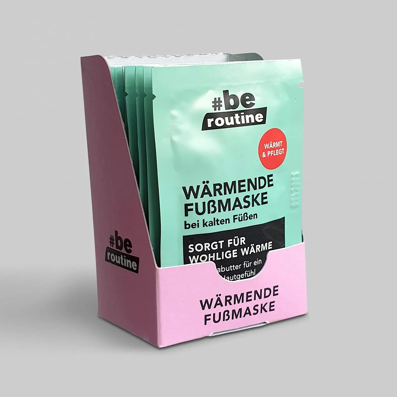 Зігріваюча маска для ніг #be routine Fresh 10 мл (12 шт. в упаковці), фото №4