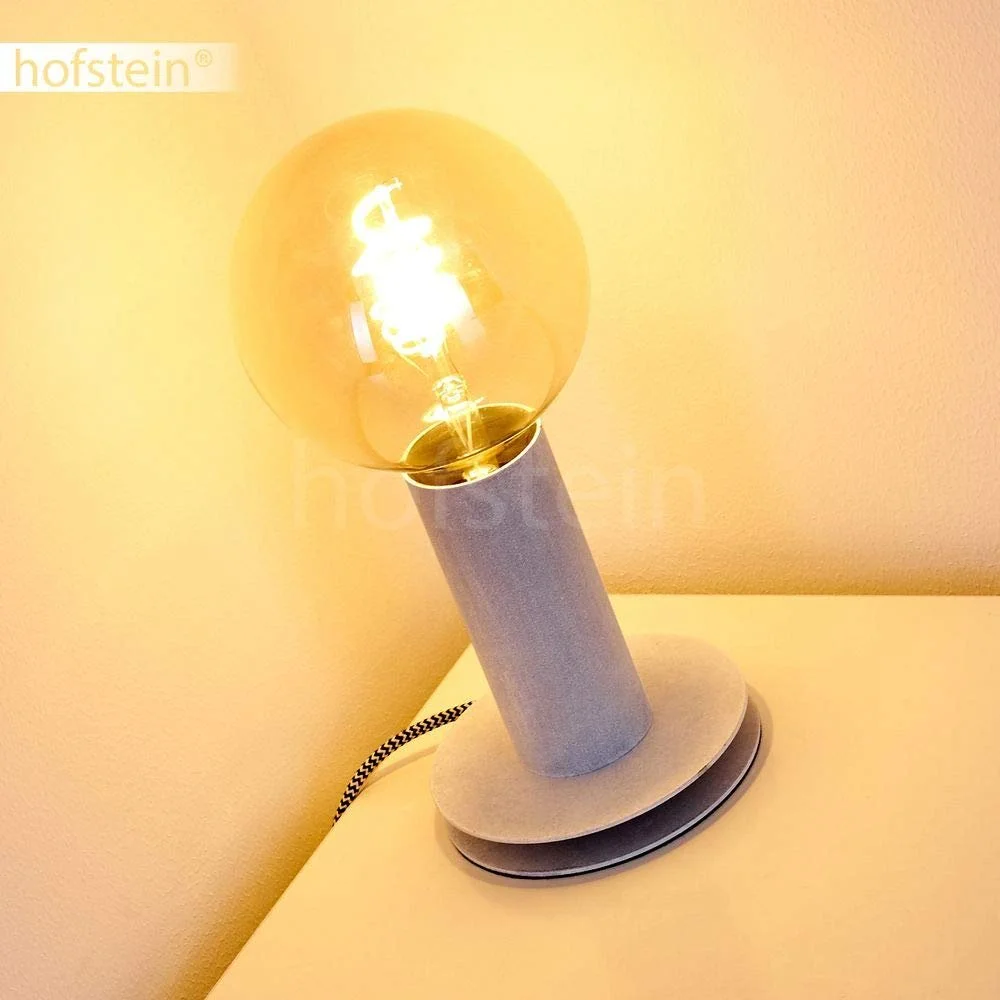 Настільна лампа Kimstad 1 лампа E27 ретро світло-сірий метал, фото №8