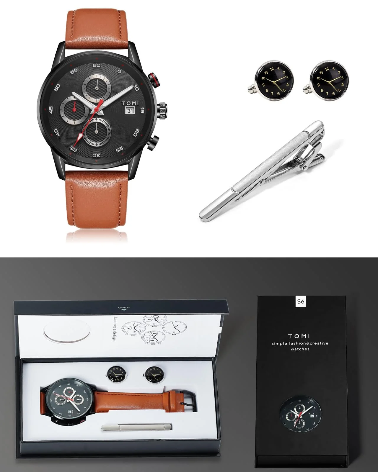 Чоловічий годинник CIVO Чорний, фото №2