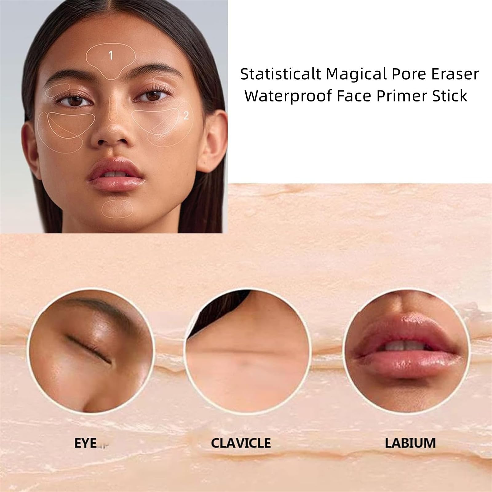 Праймер Statisticalt Pore Eraser Waterproof Stick (упаковка з 3), фото №7 Праймер Statisticalt Pore Eraser Waterproof Stick (упаковка з 3), фото №7