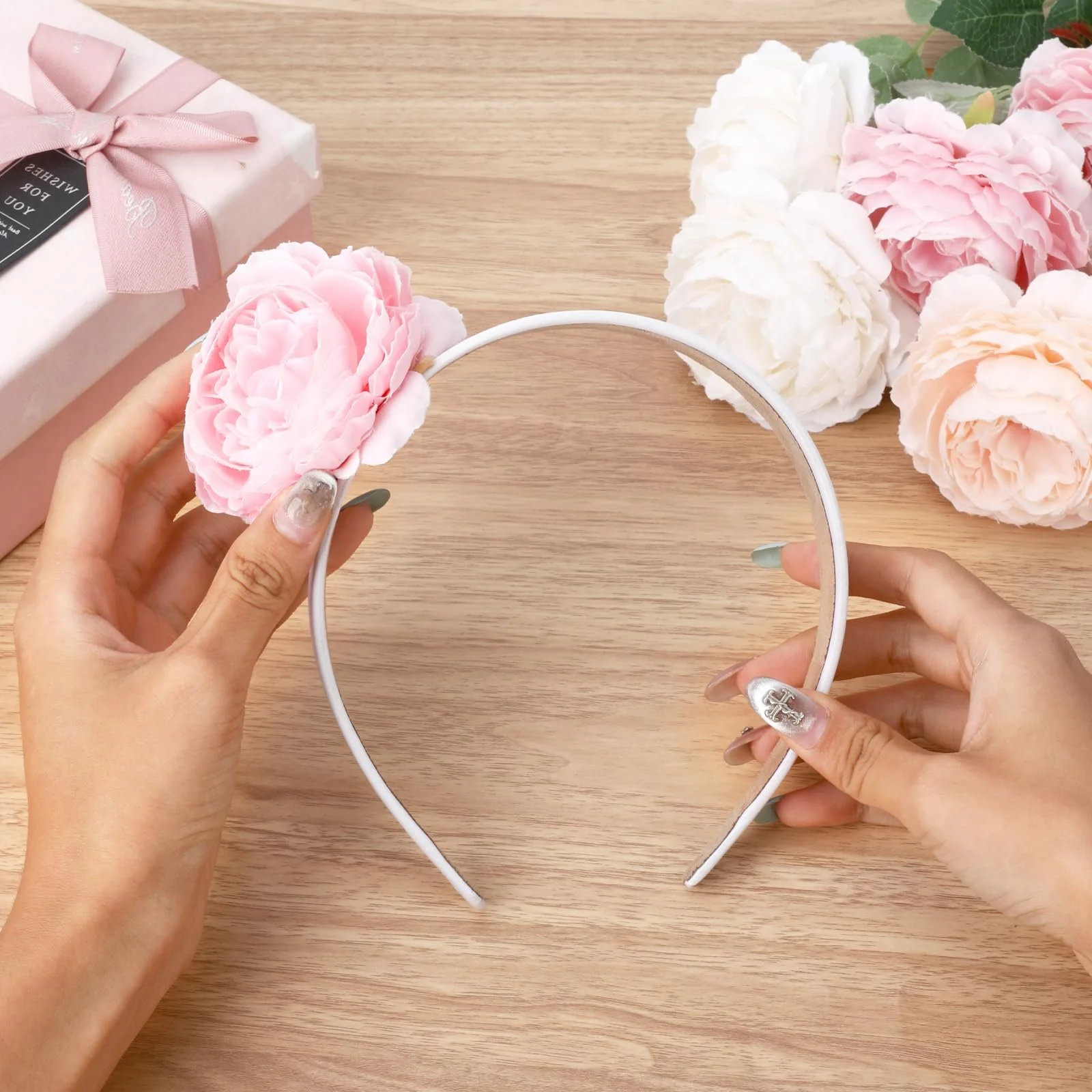 Обруч Білий 4 cm (4 шт.), фото №6