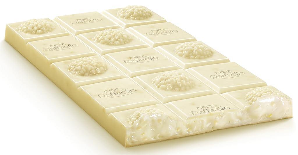 Батончик Ferrero Raffaello Белый шоколад с кокосом и миндальным кремом 90г, фото №5