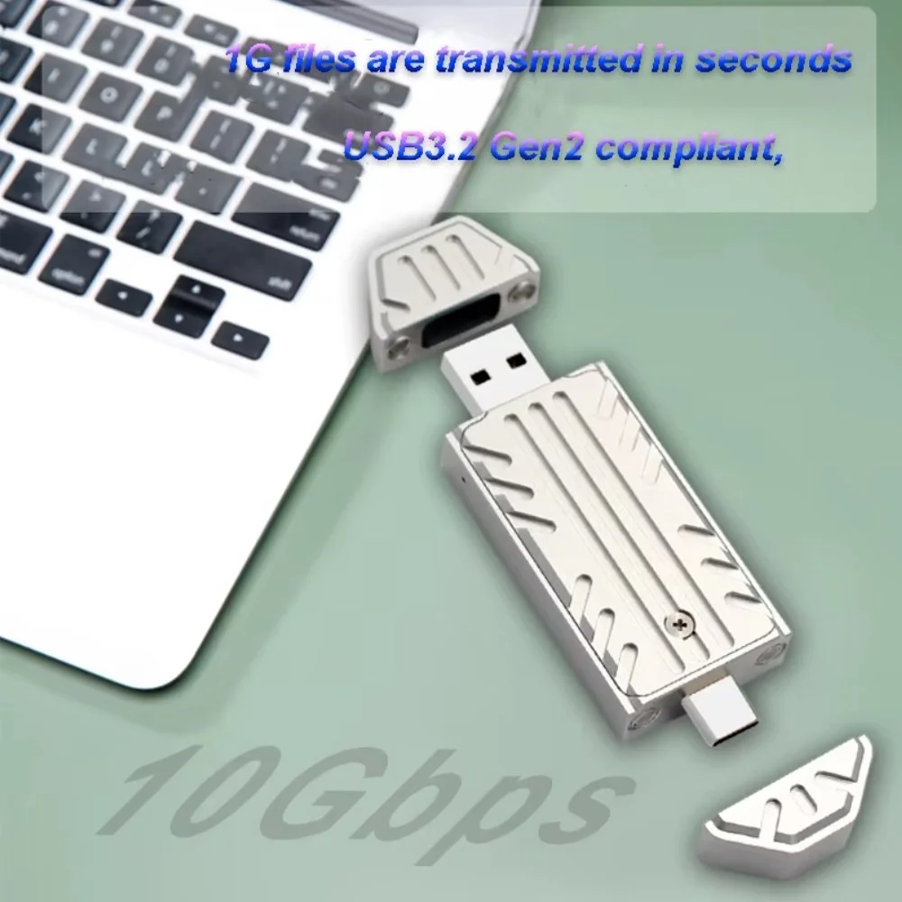 Зовнішній адаптер Onvian PH811S M.2 NVMe 2230 PCIe SSD to USB/USB-C 3.2 Silver, фото №9