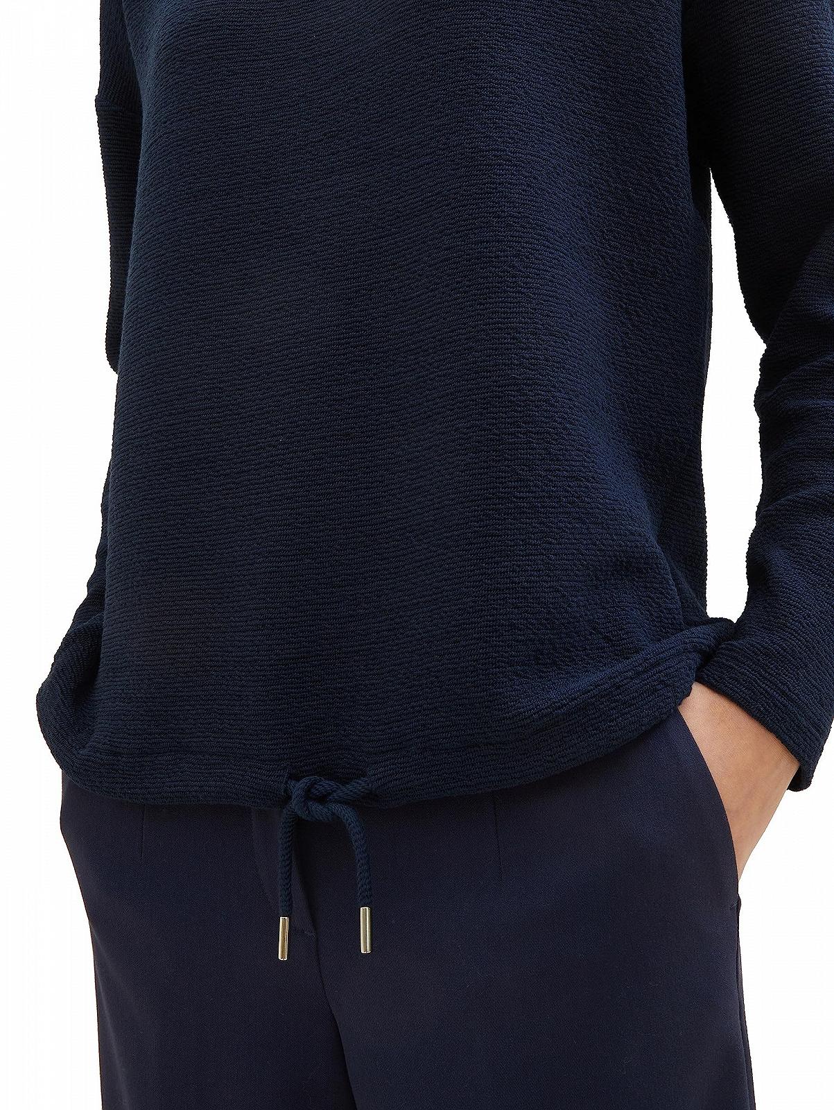 Женская Толстовка TOM TAILOR С Текстурой и Шнурком, фото №3